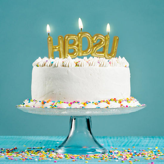 Load image into Gallery viewer, Gold HBD2U Candles
