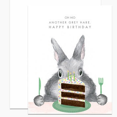 Load image into Gallery viewer, Another Grey Hare Greeting Card
