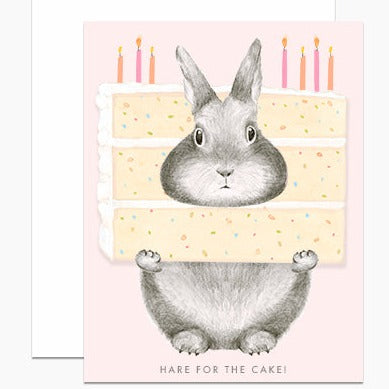 Hare for the Cake Greeting Card