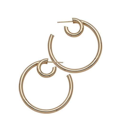 Load image into Gallery viewer, Athena 1.5&amp;quot; Hoop Earrings
