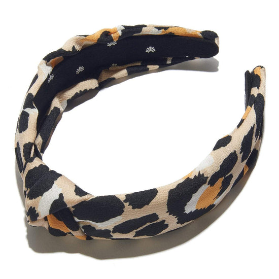 Leopard Silk Knotted Headband