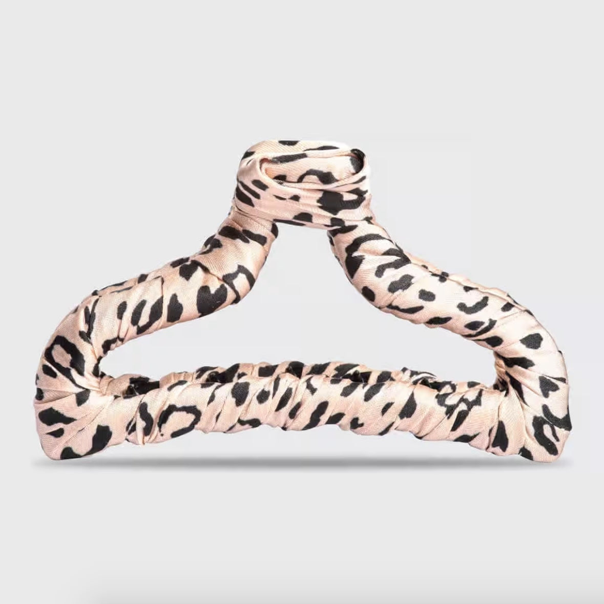Claw Clip -  Satin Wrapped Leopard