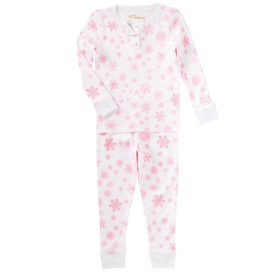  Pink Snowflakes Kid Pajama