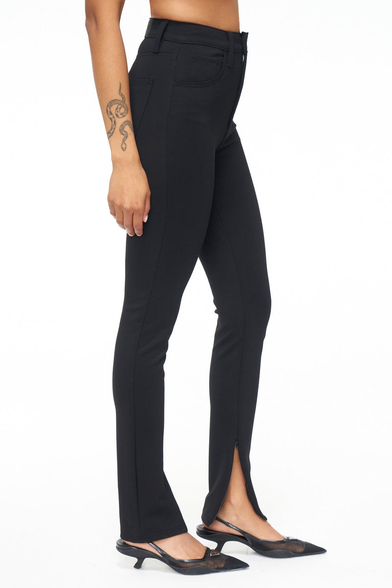 High Rise Skinny Scuba Zippers For Women