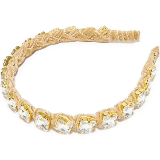 Load image into Gallery viewer, Square Crystal Strand Headband - Gold
