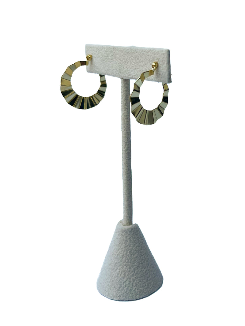 Crinkle Hoop Small Earrings