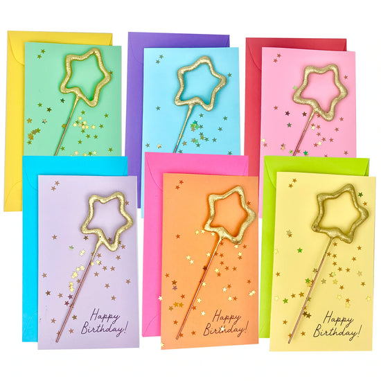 Load image into Gallery viewer, Confetti Sparkler Happy Birthday Card
