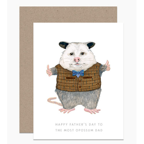 Load image into Gallery viewer, Most Oppossum Dad Greeting Card
