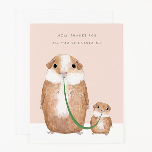 Load image into Gallery viewer, Mom Thanks for Guinea Me Greeting Card
