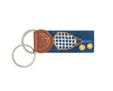 Needlepoint Tennis Keychain